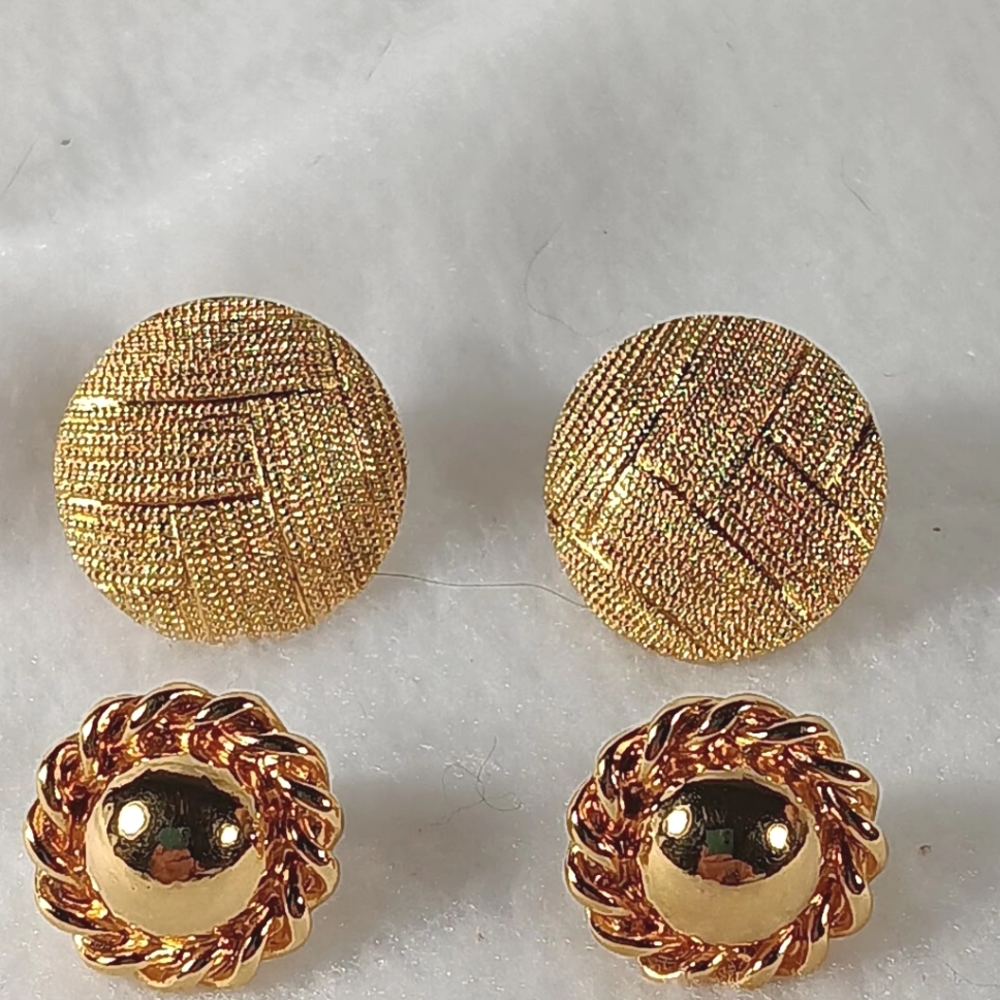 Monet 2 Pair of Vintage Earrings